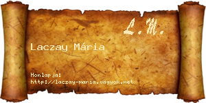 Laczay Mária névjegykártya